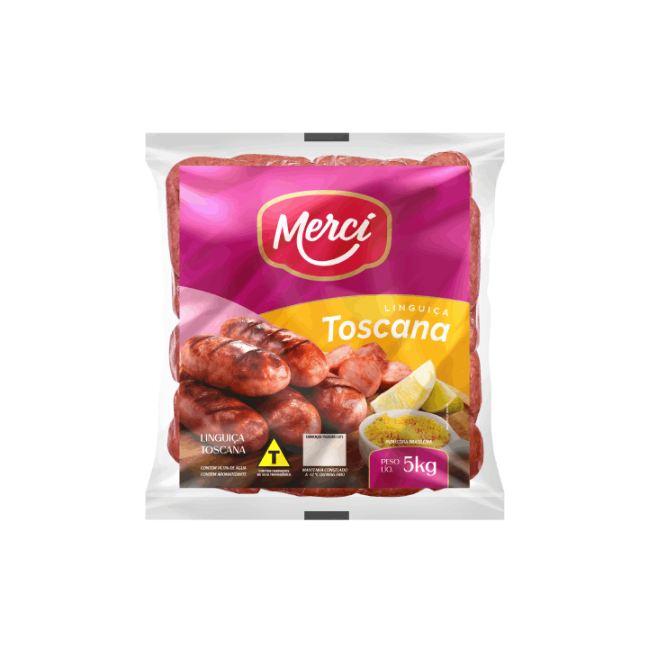 Linguiça Toscana Cong 5kg - Mercí